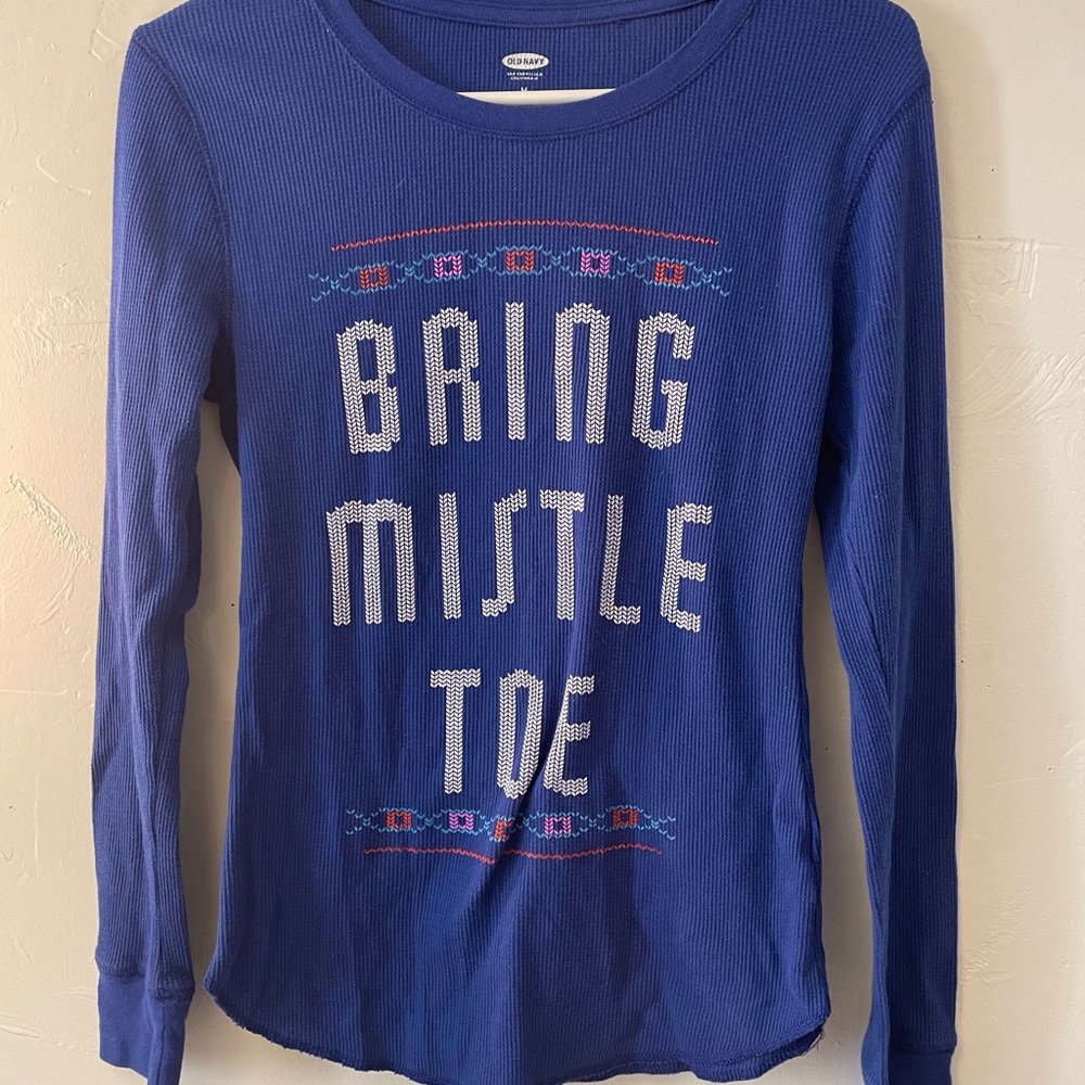 💙Blue Christmas PJ Top💙